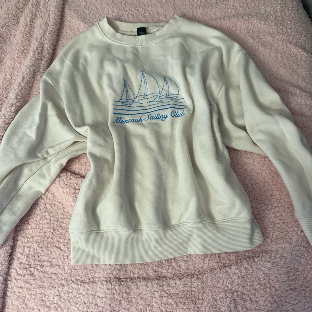 Cream Montauk Sailing Club Sweatshirt